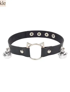 New Style Sweet Cartoon Cat Head Bell Leather Choker Y2K Punk Leather Necklace Choker for Women Cute Girls Gift Neck Accessories - Aliexpress - FashionsVida