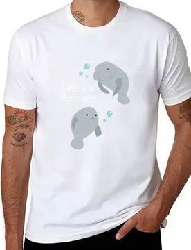 Save the Manatees T-Shirt cotton t shirts man 100% t shirts for man graphic vintage T-Shirt - Aliexpress - FashionsVida