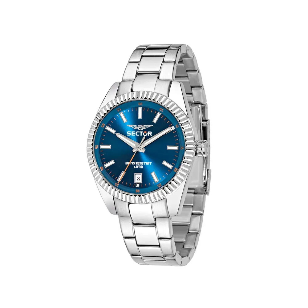 Orologio 20 3h Steel / Blue Dial One Size - Sector - FashionsVida