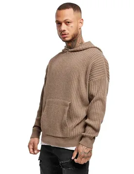 Felpa Knitted Dark Khaki M - Urban classics - FashionsVida