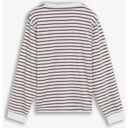 Camiseta de manga larga de hombre boxy fit a rayas