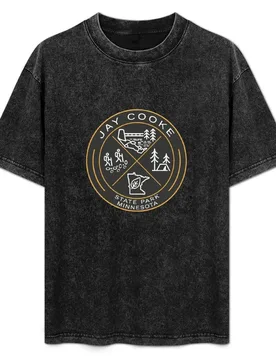 Jay Cooke State Park Heraldic Logo T-Shirt Simple Casual Short Sleeve Tee - Aliexpress - FashionsVida