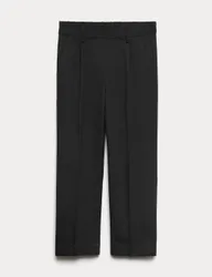 Boys' Regular Leg School Trousers (2-16 Yrs) Black male