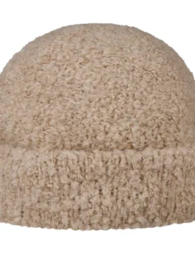 Uni Bouclé Beanie Hat with Cuff by - oatmeal - Damen - Size: One Size - Gebeana - FashionsVida