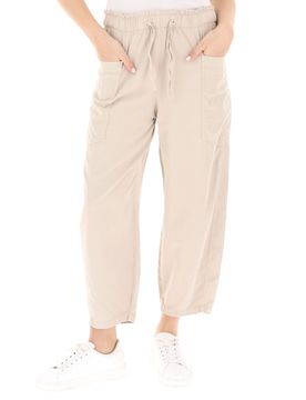 Pantalone vita elasticizzata BEIGE S