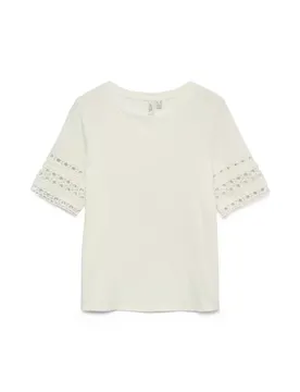 VMIVACY 2/4 O-NECK TOP JRS BTQ femae