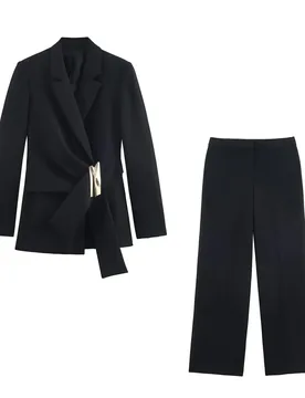 Jenny&dave 2026 Spring Minimalist Black Blazers Elegant Suit Pants Jacket Woman Clothes Pant Sets New Two Piece Set Women's Suit - Aliexpress - FashionsVida