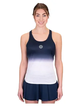 Crew Gradiant Sleeveless T-shirt Dark Blue / White / Dark Blue M Women - Bidi badu - FashionsVida