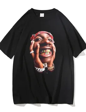 Rapper Lil Yachty Big Face Graphic Print T Shirt Men Hip Hop Casual Loose T-shirts Male Oversized Streetwear Men's Vintage Tees - Aliexpress - FashionsVida