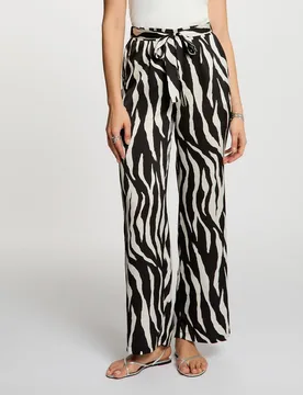 Pantalón de mujer fluido estampado - Morgan - FashionsVida