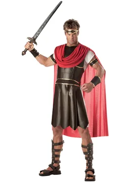 Herkules Römer Kostüm braun-rot - KARNEVAL-MEGASTORE - FashionsVida