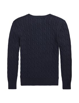 Boys' Mini Cable Knit Long Sleeve Sweater