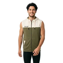 Sweat à Capuche Funk Khaki / Silver Grey L