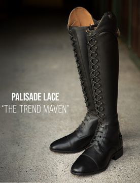 Damen Reitstiefel PALISADE LACE black saffiano 39 WM