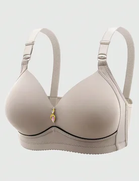 Set de 3 sujetadores de maternidad de bloqueo de color simple, sujetadores de lactancia cómodos y transpirables para mujeres - Shein - FashionsVida