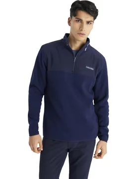 Golf Thermo Layer Hybrid Polar Fleece 1/2-Zip, navy l - Calvin Klein - FashionsVida