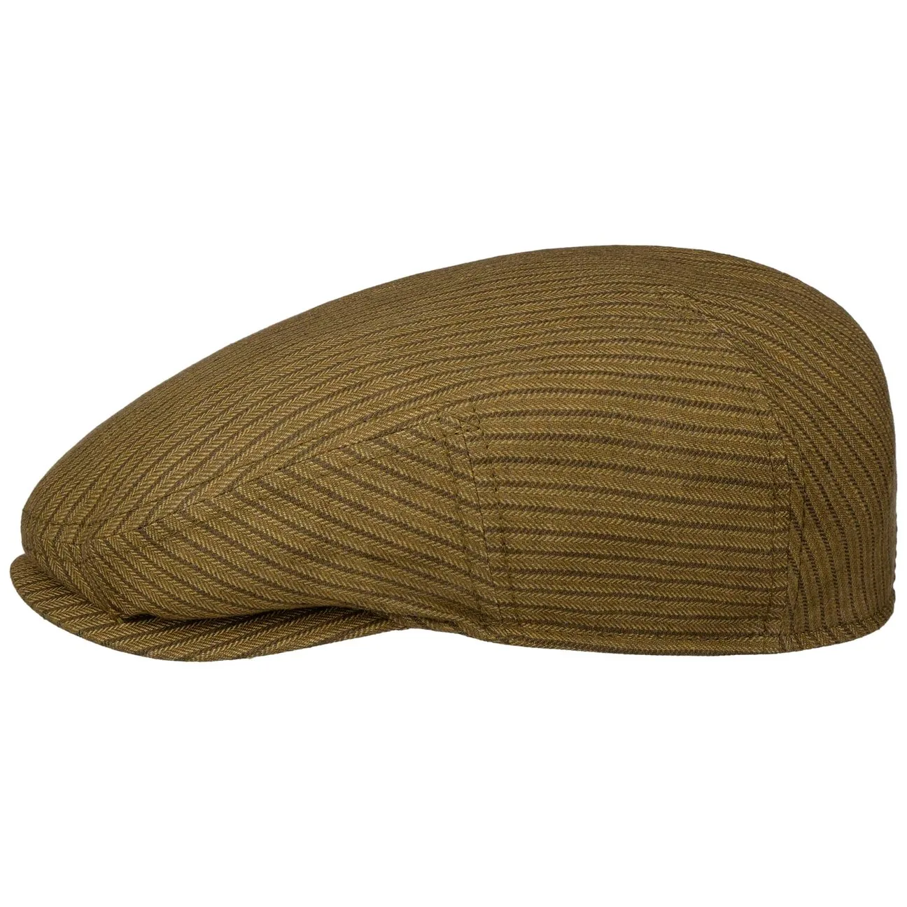 Kent Oakstead Flat Cap by - khaki - Size: 56 cm - Stetson - FashionsVida