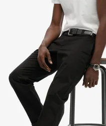 Superdry Herren Premium Chino mit Regulärer Passform Black - Größe: 34/32