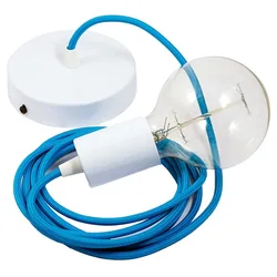 Cables Suspension Luminaire Rm11 1 M Turquoise / White One Size