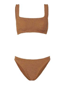 Xandra Bikini metallizzato cacao
