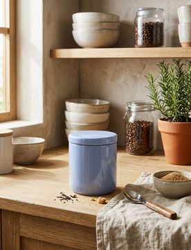 Contenitore per alimenti con coperchio - blu pallido