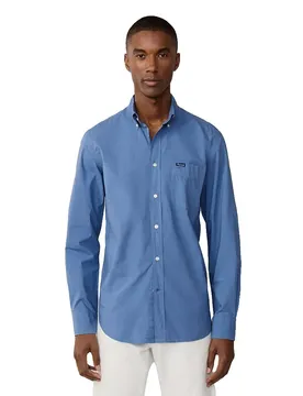 FaÇonnable Camicia A Maniche Lunghe Bas Pop Chambray Blue M