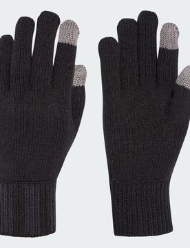 Adidas Logo Knit Gloves S Black