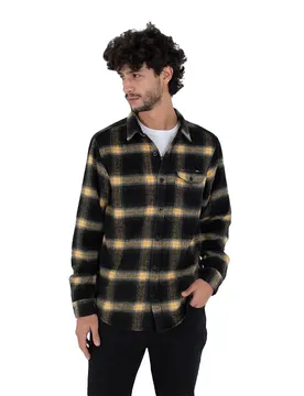 Camicia A Maniche Lunghe Portland Heavyweight Black XL