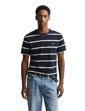 T-shirt à Manches Courtes 2003398 Evening Blue S - Gant - FashionsVida