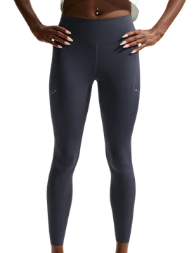 Swift High-waisted 7/8 Running Leggings Women Leggings - Grey - Size M - Cotton Jersey - Grey - Size: Medium - Nike - FashionsVida