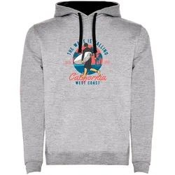 Sweat à Capuche Wave Calling Bicolor Heather Grey / Black L
