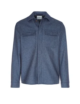 Sobrecamisa azul oscuro 50 - Eleventy - FashionsVida