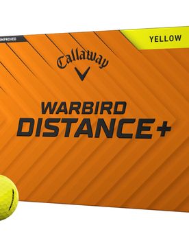 Golfbälle Warbird Distance+ - 12er Pack, gelb