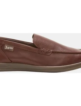 Mocasín básico piel cuero - 24HRS - FashionsVida