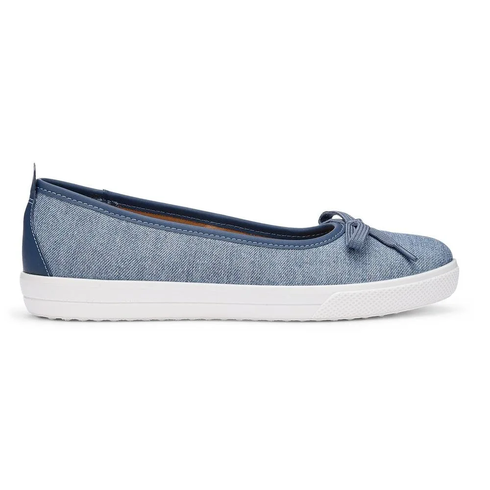 Willa' Canvas Slip-Ons - Light Blue - Size: 6.5 - Hotter - FashionsVida