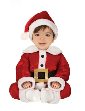 Weihnachtsmann-Kostüm für Babys Baby-Weihnachtskostüm rot-weiss-schwarz - GUIRMA - FashionsVida