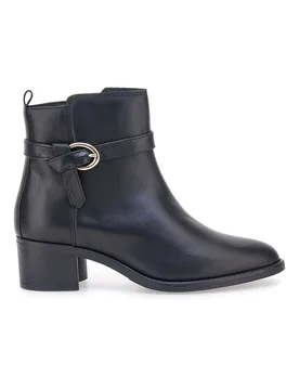 Stivaletti neri in pelle con tacco basso 852160 40 - PITTARELLO CLASS - FashionsVida