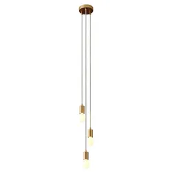 Cables Suspension Luminaire Multiple 3 Falls Satin Brass One Size