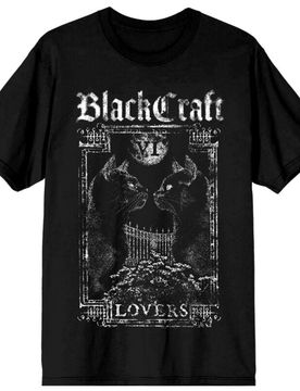 Gothic T-Shirt - Cat Lovers - M bis XXL - für Männer - Größe L - schwarz - Männer - male