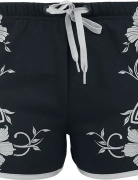 Short - Rooted in Reverence printed Sweatshorts - M - für Damen - Größe M - schwarz - Frauen - female - Black Premium by EMP - FashionsVida