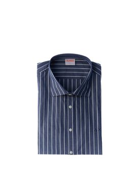 SUN68 Camicia in cotone BLU M