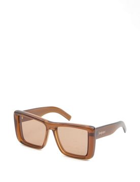 Square Sunglasses with Engraved Temples