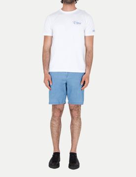 T-Shirt mit Capri Backprint Weiß L