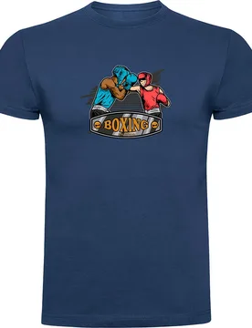 T-shirt à Manches Courtes Boxing Denim Blue L - Kruskis - FashionsVida