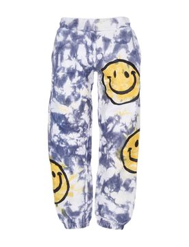 Pantalone Tuta Felpato Uomo Sun Dye Sweatpants X Smiley Yellow/blue Tie Dye