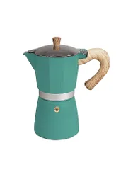 Cafetera exprés VENEZIA 6 tazas verde esmeralda verde