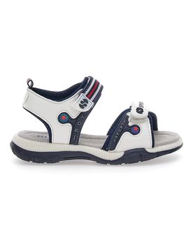 Sandali Bianchi Con Strappi in Velcro 63278 27