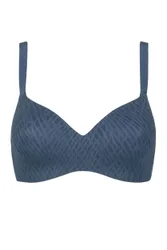 Women's 1 Pack Sloggi Zero Feel Bliss THE UP T-Shirt Bra Smoky Blue S - Blue - Size: Small