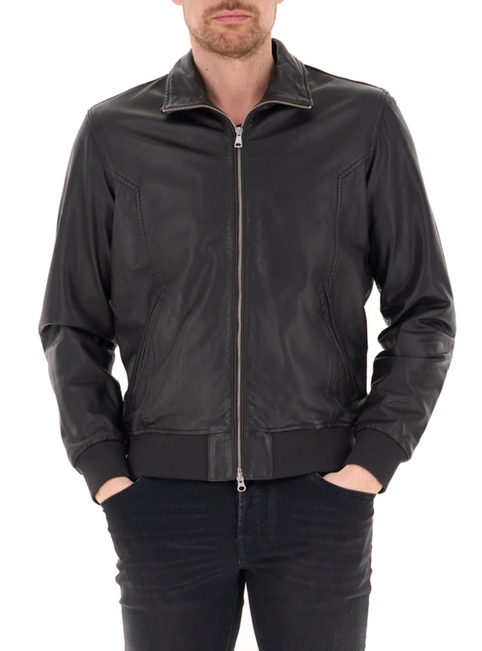 Giubbino in pelle TESTA DI MORO XL - Bomboogie - FashionsVida