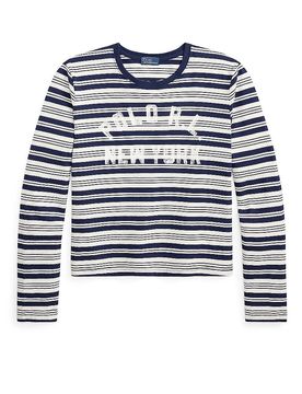 Camiseta de manga larga azul oscuro XL